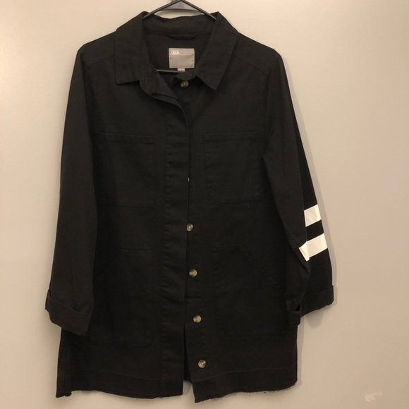 ASOS Jackets & Blazers - ASOS BLACK JACKET WITH BACK PRINT